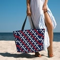 thumbnail image 6 of Honeii Patriotic Star for Tote Bag with Adjustable Strap,Beach Bag, Waterproof Sandproof Beach Tote Bag, Large Capacity Foldable Beach Bags, 6 of 7