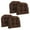 Chocolate Brown, variant on Blazing Needles 19-inch U-Shaped Solid Twill Tuffed Dining Chair Cushions (Set of 4) 93184-4CH-TW-BK