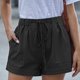 thumbnail image 2 of Pantalones cortos para mujer, moda sencilla, color negro, talla S, 2 of 5