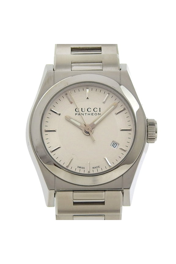 Pre-Owned Gucci Pantheon Women's Watch, 115.5mm Stainless Steel Quartz Analog Silver... (Good)