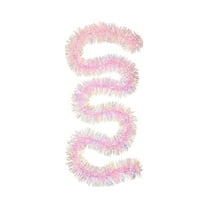 CuiLiyq 2 PCS Artificial Tinsel Garland Christmas Ornaments, 78.7" Pink Glittering Decoration for Xmas Tree Party Wedding Supplies