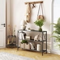 thumbnail image 4 of Industrial Console Table, 3 Tier Entryway Table, Hallway Table, Narrow Sofa Table with Shelves, Entrance Table for Entryway, Living Room, Foyer, Hallway, Office, Black, 4 of 20