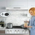 thumbnail image 3 of Range Hood 30-inch Under Cabinet Vent Hood 230 CFM Kitchen Hood Stainless Steel 3-Speed, 3 of 10