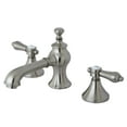 thumbnail image 4 of Kingston Brass  Heirloom Deck Mount Widespread Bathroom Faucet with Brass Pop-Up Polished Nickel Polished, 4 of 5