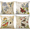 Floral Butterfly 01, variant on Farmhouse Pillow Covers 18x18 Set of 4 Spring Summer Throw Pillow Covers Linen Flower Butterfly Bird Decorative Pillowcases for Sofa Couch Living Room Outdoor