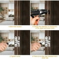 thumbnail image 6 of 2 Pack Hinge 180 Degree Invisible Folding Door Concealed Cross Hinges With Screw, 6 of 8