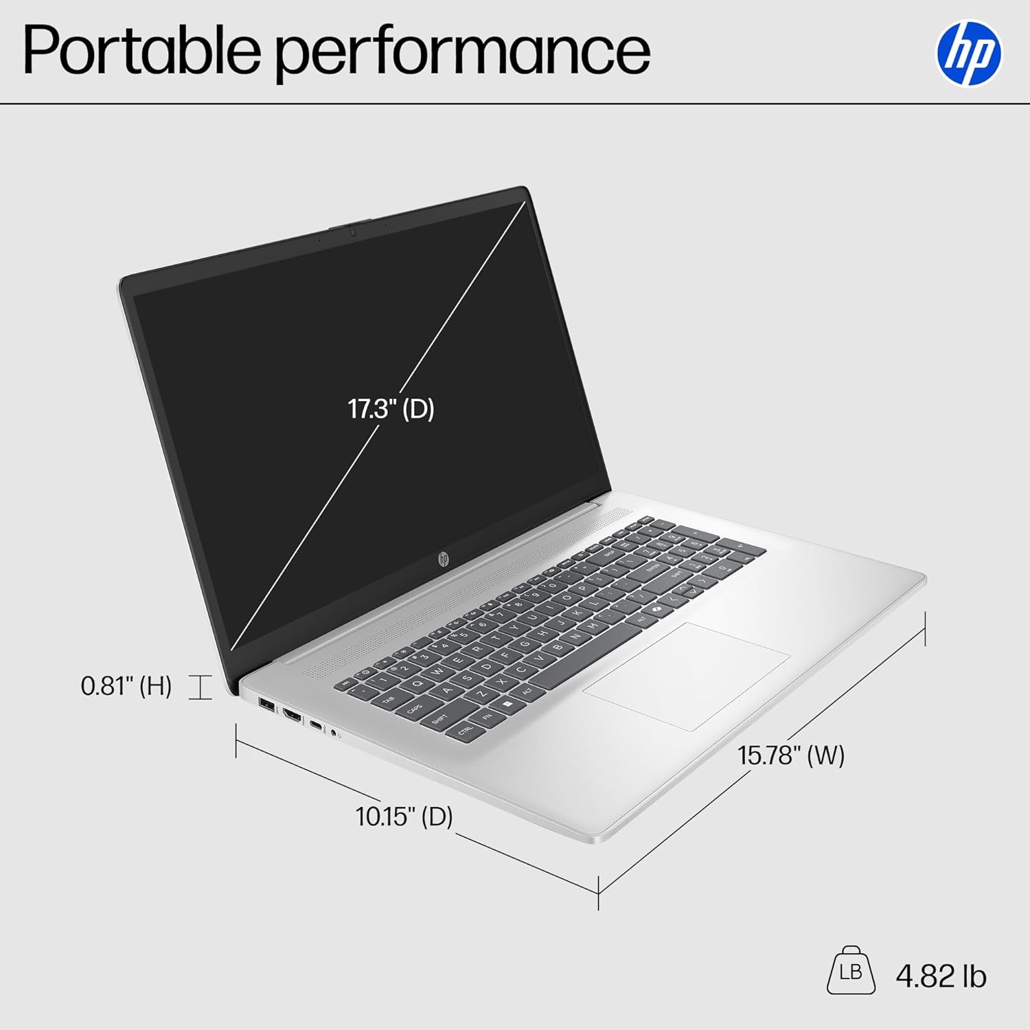 HP Flagship 17 Touchscreen Laptop Computer• 16GB RAM • 1TB SSD • 17.3" HD+ Anti Glare Display • AMD Ryzen 5 7430U CPU• Wi-Fi 6 • Windows 11 Pro • Copilot • Business & Student