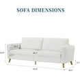 thumbnail image 4 of EastVita 84" Large Loveseat Sofa Couch with Streamlined Armrests & Wood Feet, Modern Boucle Sofa for Living Room, 4 of 7