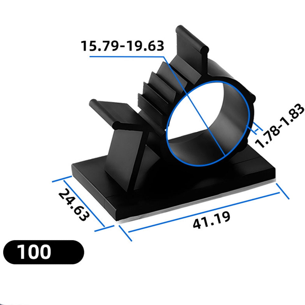 Adjustable cable manager selfadhesive cable clamp table cable