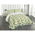 thumbnail image 3 of Ambesonne Irish Quilted Bedspread Set 3 Pcs, Happy St. Patrick's Day, Queen Size, Green Yellow White, 3 of 5