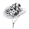 thumbnail image 3 of Girls Women Cowboy Hat With Wind Lanyard Party Festival Cosplay Costume Western Wide Brim Hat Kids, 3 of 5