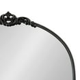thumbnail image 3 of Kate and Laurel Myrcelle Traditional Arched Mirror, 30 x 32, Black, Decorative Large Arch Mirror with Ornate Garland Detailing along the Crown and Edges of the Frame, 3 of 7