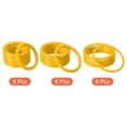 thumbnail image 3 of Uxcell 4cm 6mm 8cm Plastic Carnival Ringtoss Rings Game Hoop, Yellow 18 Pack, 3 of 5