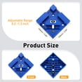 thumbnail image 2 of Uxcell 4Pcs 90 Degree Corner Clamp Set 1 Inch Quick Positioning Square Adjustable Right Angle Spring Clamp Woodworking Carpenter Clamping Tool for Picture Frame Box Cabinet Drawer, Blue, 2 of 6