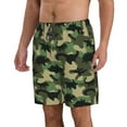 thumbnail image 2 of Disketp Men'S Swim Trunks Hawaiian Breathable Surf Beach Swimsuits Mesh Lining Beach Shorts With Pockets-Black Dinosaur, 2 of 9