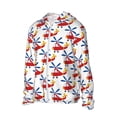 thumbnail image 2 of Balery Cartoon Helicopter Men's Women's UPF 50+ Sun Protection Lightweight Hoodie Performance Long Sleeve Shirt for Fishing Running-3X-Large, 2 of 9