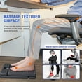thumbnail image 3 of Adjustable Footrest with Removable Foam Cushion, Under Desk Footrest with Massage Beads for Car, Home, Office Stool, 4-Level Height for Improved Posture Back&Hip Pain Relief(Black Plus), 3 of 15