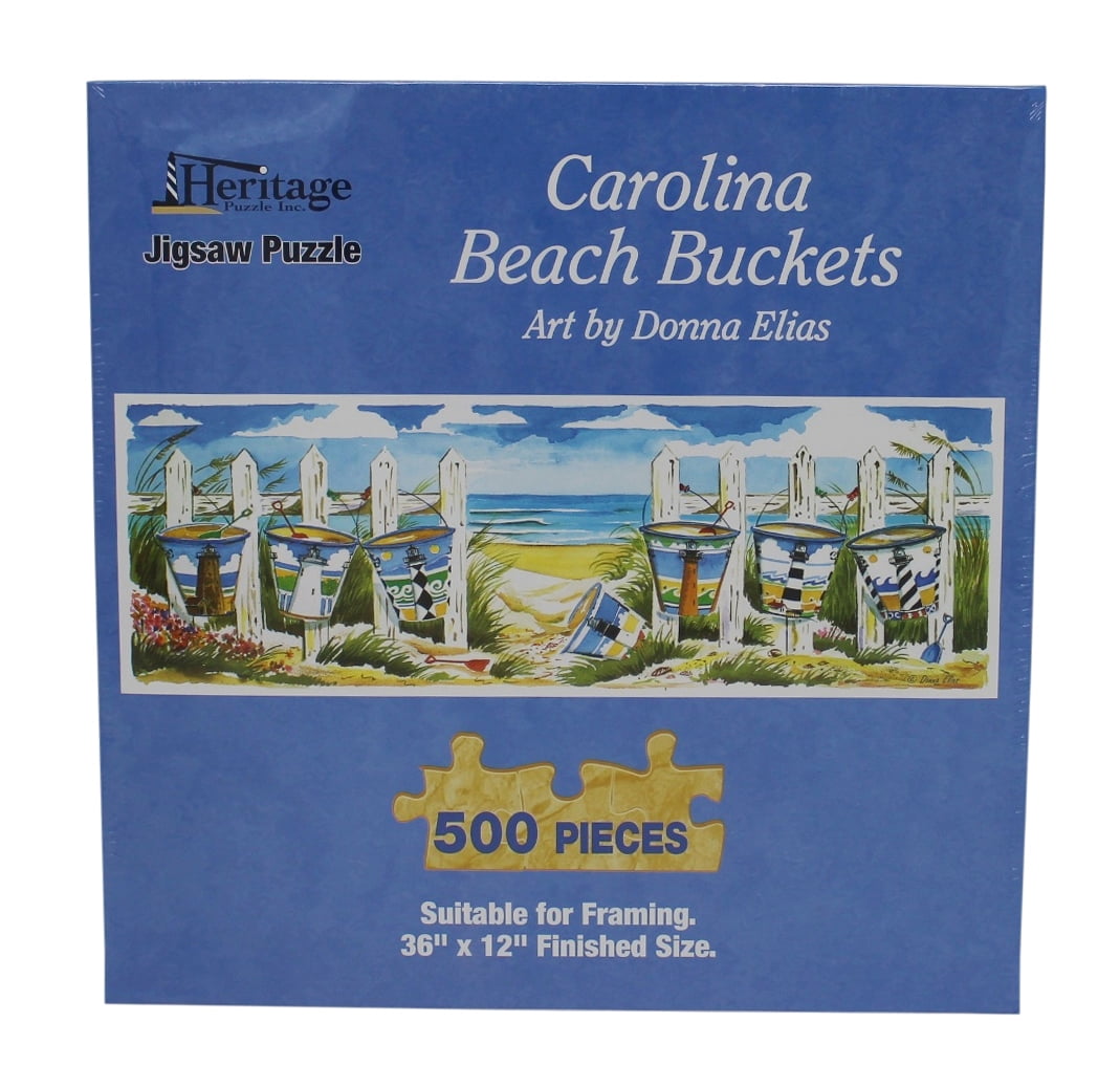 Heritage Puzzle Inc. Carolina Beach Buckets Jigsaw Puzzle (500Piece