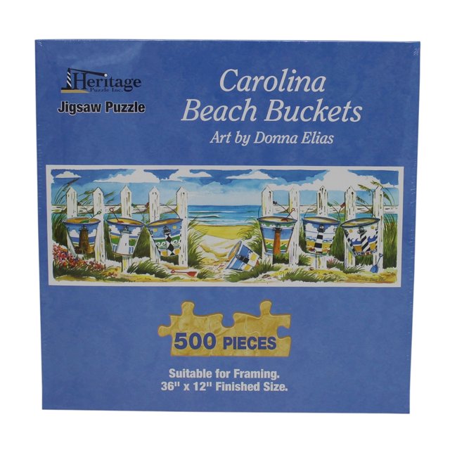 Heritage Puzzle Inc. Carolina Beach Buckets Jigsaw Puzzle (500Piece