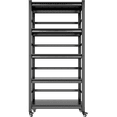 thumbnail image 3 of 72"H Heavy Duty Storage Shelves Adjustable 5-Tier Metal Shelving Unit with Wheels for 2500LBS Load Kitchen, Garage, Pantry, and More 21752, 3 of 9