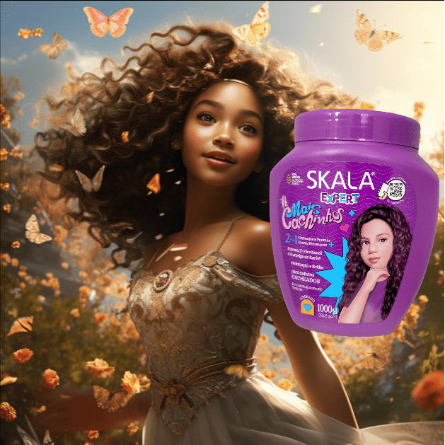 Skala Expert More Curls - 2 in 1 Treatment Cream for Girls with Curly Hair  - Deep Hydration, Shine and Definition of Curls
