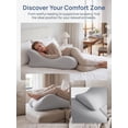 thumbnail image 6 of Ergonomic Contour Memory Foam Back Support Pillow for Reading & Bed Rest, Lumbar Support Pillow for Bed, Neck Support Pillow, Comfort Daily Relax Cushion, 6 of 8