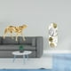 thumbnail image 2 of Figura de guepardo,Figura de guepardo dorado,adorno de escritorio moderno,Espejo de pared,Espejo decorativo nórdico para colgar en la pared,Espejos de pared de metal decorativos para el hogar, 2 of 8