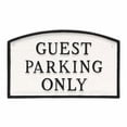 thumbnail image 3 of 5.5" x 9" Small Arch Guest Parking Only Statement Plaque Sign - Black/Silver, 3 of 4