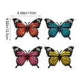thumbnail image 3 of geerera 4PCS Metal Butterfly Wall Decor, Outdoor Fence and Wall Hanging Decor for Garden and Patio, Indoor Living Room and Bedroom Decoration, Balcony Accent, 3 of 6