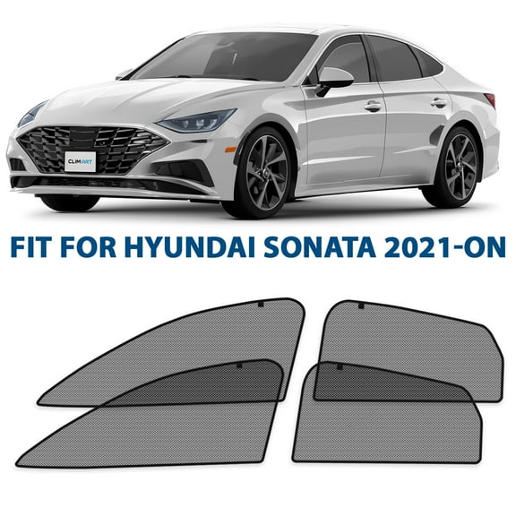 CLIM ART Magnetic Car Window Shades for Hyundai Sonata 2020-2026, Sun Blocker Curtains, Side Window Covers, Car Accessories for Camping, Privacy Protection- MS0079