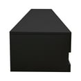 thumbnail image 6 of Modern High Gloss Storge Shelf Entertainment Center Console Table for Living Room, Floatable Entertainment Center for TVs up to 80 Inch, Black, 6 of 8