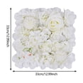 thumbnail image 2 of Flower Wall Panel Realistic Silk Flowers with Hydrangeas and Roses, 33X33Cm Wall Panel for Wedding Backdrop, Bridal Shower, Party and Home Decor, 2 of 7