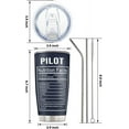 thumbnail image 6 of Pilot Gifts Aviation Men, Aviation Gifts, Gifts for Pilots Men, Airplane Gifts, Pilot Cup, Pilot Gauges Tumbler, Birthday Christmas Gifts for Dad, Son, Husband - Stainless Steel 20oz Coffee Travel Mug, 6 of 6