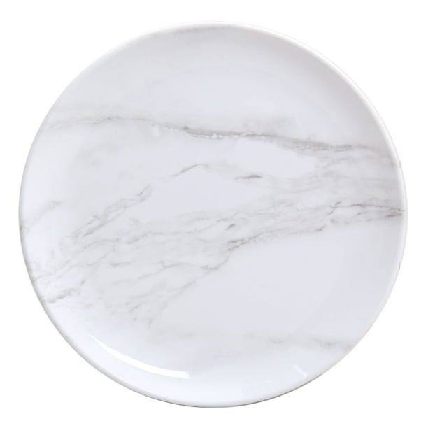 Better Homes Gardens Melamine Marble Dinner Plate Walmart Com Walmart Com