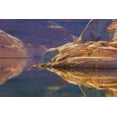 thumbnail image 2 of Paulson, Don 24x17 Black Ornate Wood Framed with Double Matting Museum Art Print Titled - Utah, Glen Canyon Abstract reflection sandstone, 2 of 4