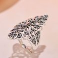 thumbnail image 3 of Transemion Retro Court Style Diamond Rings Fashion Accessories Personality Ring Vintage Rings Gifts Size 9, 3 of 6