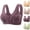 Mint Green, variant on Dxzfnsa Daisy Lace Bras for Women Front Closure No Underwire Comfort Senior Wireless Snap Closing Bra (Beige,L)
