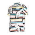 thumbnail image 2 of Balery Cartoon Dinosaurs Printed Men’s Short Sleeve Polo Shirt, Midweight Men's Shirt,Golf Polo shirts -Medium, 2 of 9