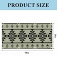 thumbnail image 3 of 1 Pack Magnetic Fluorescent Light Covers, 2x4 Ft, Aztec Triangle Pattern Green Black Western Tribal Magnetic Light Covers for Ceiling Lights Classroom Office Home Decor, 3 of 9