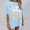 Light Blue, variant on Graphic Tees for Women T-Shirts for Women Oversized Graphic Shirt with Casual Comfort and Print Apparel White S