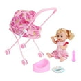 thumbnail image 4 of lionlar Ensemble de 5 Pcs de Jouets Poupée Bébé avec Poupée Bébé pour Filles Enfants de 0 à 2 Ans Fraise, 4 of 9