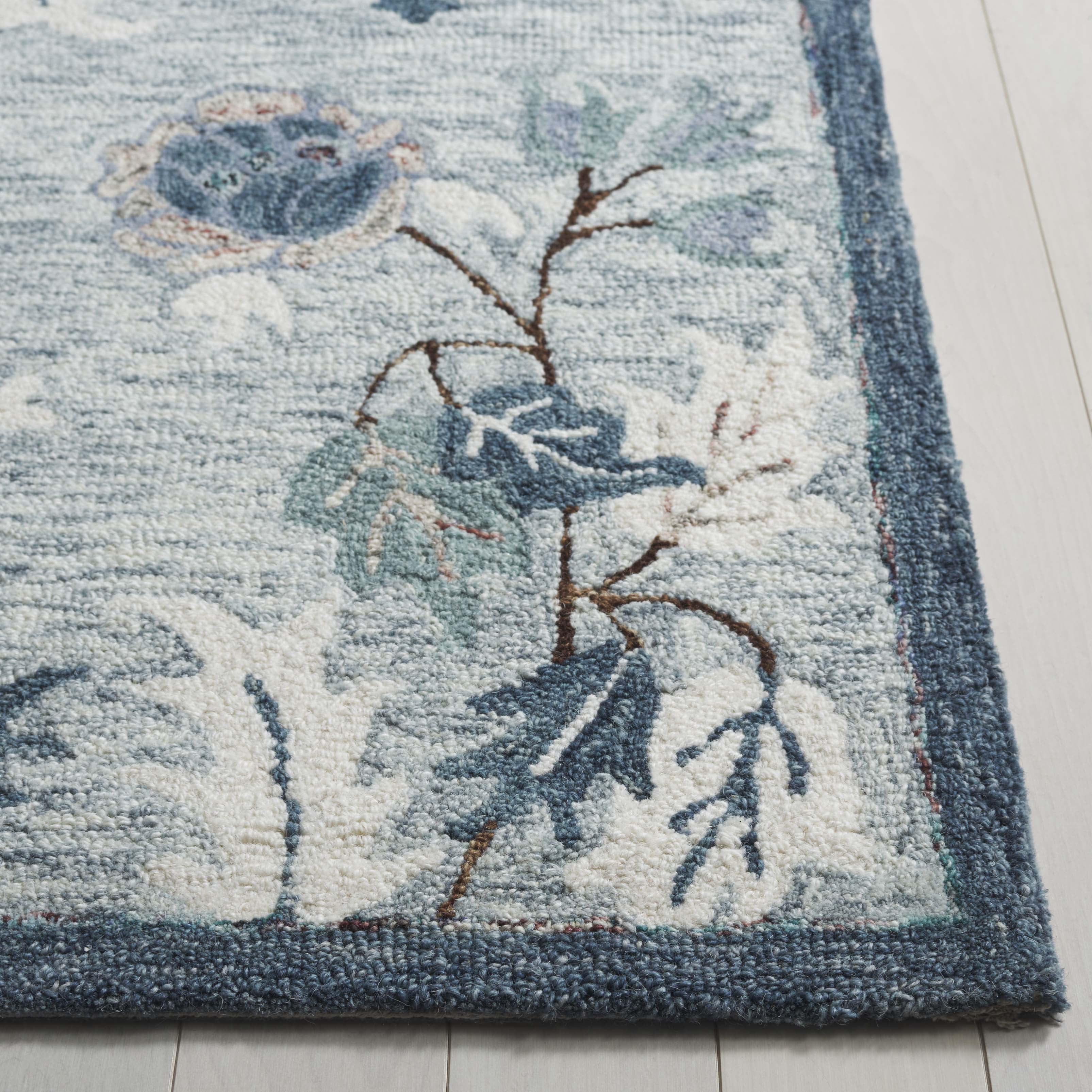 SAFAVIEH Blossom Wardell Floral Area Rug, Gray/Ivory, 5' x 8'
