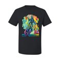 thumbnail image 2 of Colorful Horse Head Animal Lover Men's Graphic T-Shirt, Black, Small, 2 of 3