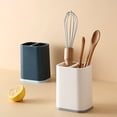 thumbnail image 4 of Palillos Soporte de almacenamiento Caja Doble Grids Tenedor Spoons Encimitop Vajilla Organizador Drenaje Simple Moderno Estante de Hogar Azul Sweethay HA012090-01, 4 of 7