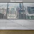 thumbnail image 6 of Ambesonne Scenery Place Mats Set of 4, Office in Skyscrapers, Standard Size, Sky Blue and Grey, 6 of 6