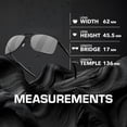 thumbnail image 3 of Oakley OO4124 Gauge 8 Rectangle Shaped Polarized Sunglasses for Men - Includes Official Eyewear Kit - Matte Black Frame with Prizm Black Lens, 3 of 6