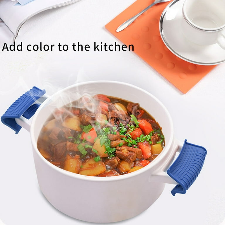 AHIW Silicone Assist Hot Pan Handle Holder Hot Skillet Handle
