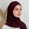 thumbnail image 2 of HXWCHs Solid Color Bubble Chiffon Scarf for Women Fashion Soft Hijab Long Scarfs Wrap Scarves, 2 of 6