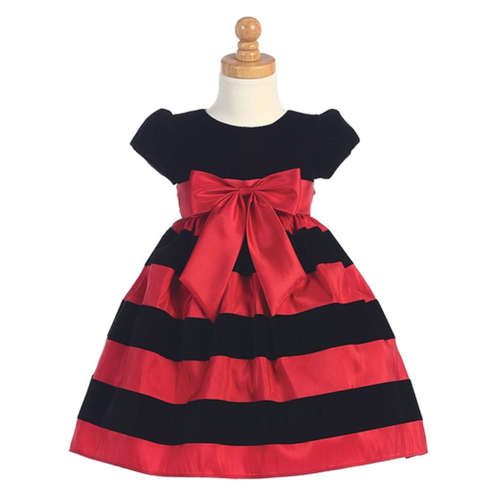 girls black christmas dress