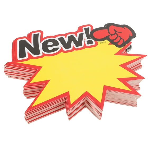 WORGEOUS 200 Pcs Price Tag Blank Sign Sale Signs Tags Paper Labels Yellow